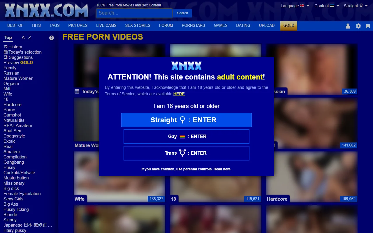 Screenshot: Xnxx Screenshot of Xnxx